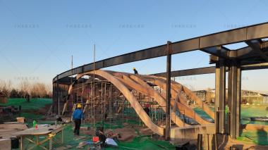 千樹(shù)承建河北園博園木結(jié)構(gòu)建筑在建中，敬請(qǐng)期待成品！
